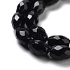 Natural Black Onyx(Dyed & Heated) Beads Strands G-P520-C06-01-4