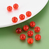 Transparent Crackle Acrylic Beads MACR-S373-66C-N08-5