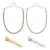 Brass Tie Clip AJEW-FG0003-09-1