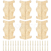 Brass Box Corner Protectors AJEW-WH0752-738G-1