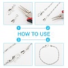 Tibetan Silver Hook and Eye Clasps LF1157Y-4