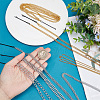 6Pcs 6 Styles Stainless Steel Punk Tassel Hair Clips Hair Extension Chain Clasps MRMJ-NB0001-18-3