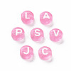 Transparent Acrylic Beads TACR-N002-04I-4