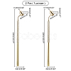 2Pcs 2 Style Aluminum Slanting Fine Line Paint Pen AJEW-AR0001-42-2
