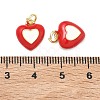 Brass Enamel Pendants KK-B170-01G-4