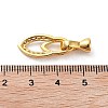 Rack Plating Brass Micro Pave Cubic Zirconia Ice Pick Pinch Bails ZIRC-P117-01B-G-3