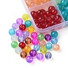 330Pcs 15 Colors Baking Paint Glass Beads Strands DGLA-YW0001-08-2