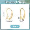 50Pcs Brass Earring Hooks KK-HS0001-75-2