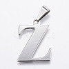 Tarnish Resistant 304 Stainless Steel Pendants STAS-F106-95P-Z-1
