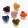 Flocky Acrylic Beads X-FIND-R079-04-1