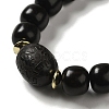 Wood Mala Bead Bracelets BJEW-B080-21-2