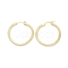 Circle Ring Rack Plating Brass Cubic Zirconia Hoop Earrings for Women EJEW-K245-18G-1
