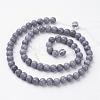 Natural Mashan Jade Round Beads Strands G-D263-6mm-XS29-3