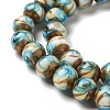 Gold Sand Lampwork Beads Strands LAMP-E036-06D-3