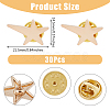 SUPERFINDINGS 30Pcs Star Alloy Brooches AJEW-FH0004-31A-2