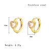 Cubic Zirconia Hoop Earrings VX9431-01-1