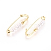 Brass Kilt Pin Brooch Findings X-KK-G389-30G-2