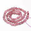 Natural Strawberry Quartz Beads Strands G-R445-6x8-17-2
