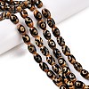 Natural Tibetan Agate 3-Eye Beads Strands G-T138-195C-1