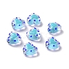 Glass Heart Beads GLAA-D005-01D-1
