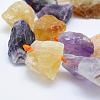 Rough Natural Amethyst and Citrine Beads Strands G-K203-60-3