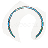 Waterproof PVC Flower Pattern Classical Guitar Sound Hole Ring Mouth Wheel Sticker DIY-WH20058-13B-1