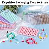 80Pcs Round Silicone Focal Beads SIL-SZ0001-24-34-6