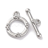 Brass Toggle Clasps KK-S403-22P-2