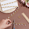 1Yards Glass & Plastic & Iron Beaded Trim OCOR-HY0001-75-3