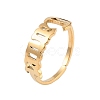 Ion Plating(IP) 304 Stainless Steel Constellation Open Cuff Ring for Women RJEW-C097-01G-08-1
