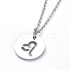 Non-Tarnish 304 Stainless Steel Pendant Necklaces NJEW-E147-04P-1