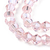 Transparent Electroplate Glass Beads Strands GLAA-F029-2mm-C26-3