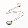 Rainbow Pride Necklace NJEW-F290-01L-2