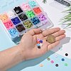 150G 15 Colors Handmade Polymer Clay Beads CLAY-JP0001-13-8mm-5
