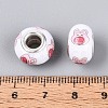 Opaque Resin European Beads RPDL-T004-01K-3