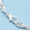 Alloy Flower & Glass Magnifying Pendant Necklace for Women MAGL-PW0001-01S-4