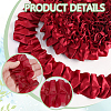 5 Yards Polyester Ruffled Trimming Lace Ribbon OCOR-WH0091-76A-4