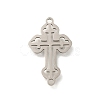 201 Stainless Steel Laser Cut Connector Charms STAS-R132-13P-1