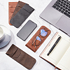 6Pcs 3 Colors PU Imitation Leather Glasses Case AJEW-NB0003-21-5