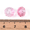 Baking Paint Transparent Glass Beads X1-GLAA-N011-10mm-08-3