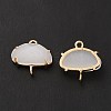 K9 Glass Connector Charms KK-E071-24KCG-03-3