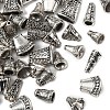 60Pcs 10 Styles Tibetan Style Alloy & Brass & CCB Plastic Bead Cones PALLOY-YW0003-28-2