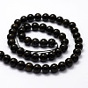 Natural Golden Sheen Obsidian Beads Strands X-G-F364-08-4mm-2