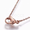 304 Stainless Steel Cable Chain Necklaces NJEW-P248-01RG-3