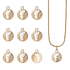 10Pcs Brass Pendants FIND-DC0006-34-1