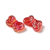 UV Plating Transparent Acrylic Beads OACR-G036-14C-2