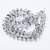 Electroplat Glass Beads Strands EGLA-Q092-8mm-D01-2