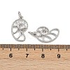 Brass Micro Pave Cubic Zirconia Pendants KK-A269-02A-P-3