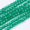 Faceted(32 Facets) Round Glass Beads Strands X-EGLA-J042-4mm-13-2