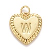 Rack Plating Real 18K Gold Plated Brass Pendants KK-E260-01G-W-1